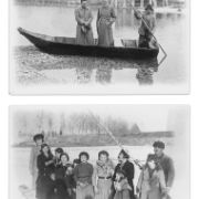 Anni '40-'50 - Il passaggio tra le due sponde, era assicurato dai "barcaroli" di Tezze, Ildebrando Suelotto e Umberto Municella soprannominato "Fante". (foto Archivo Comunale"_3